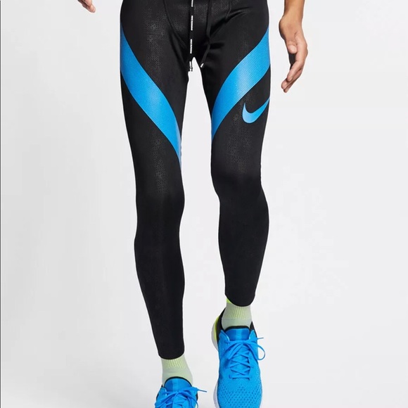nike men's power tech running tights